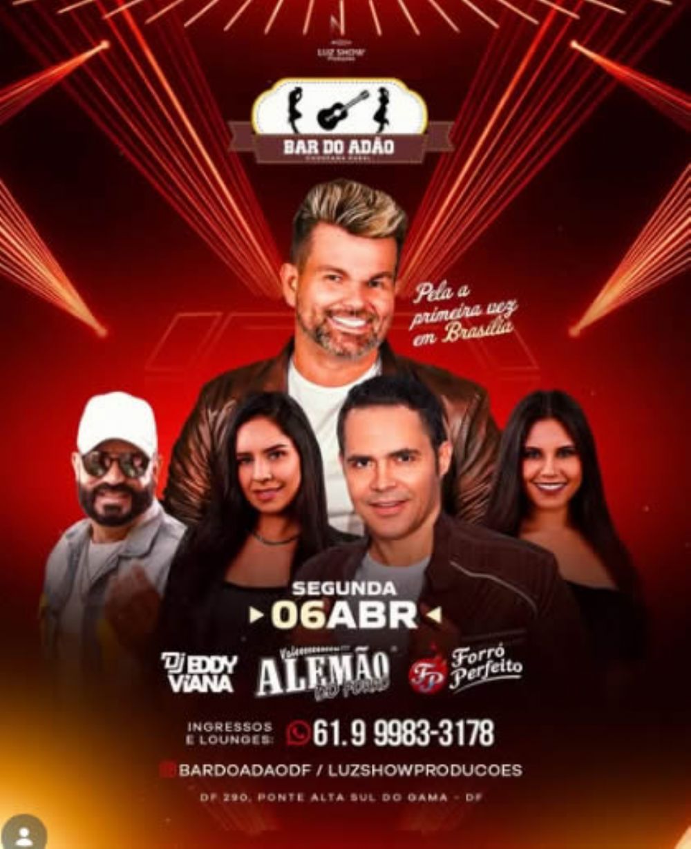 Noite de forró anima o Bar do Adão no dia 6 de abril